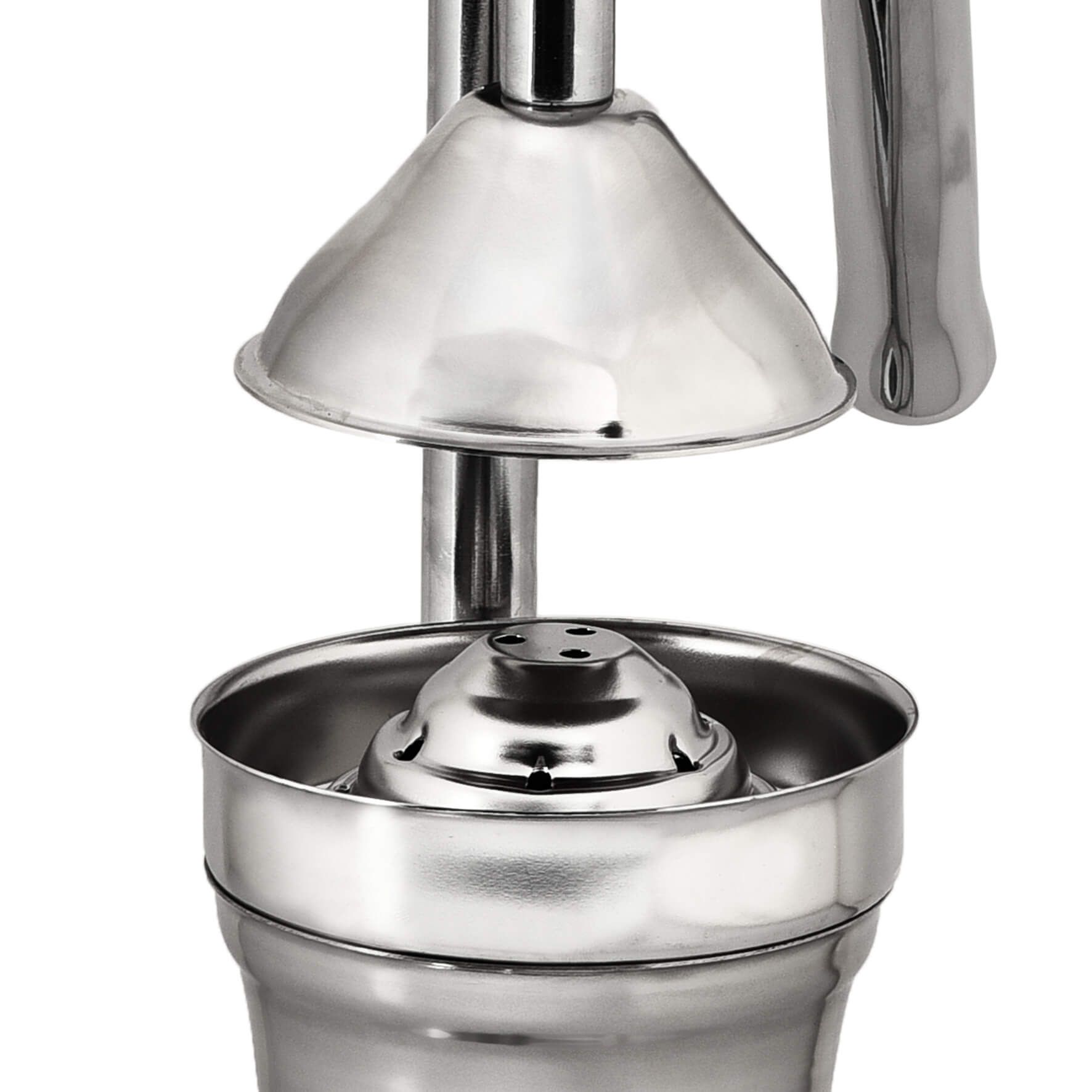 Form Household Citrus Juicer – Chrome, seen from another angle