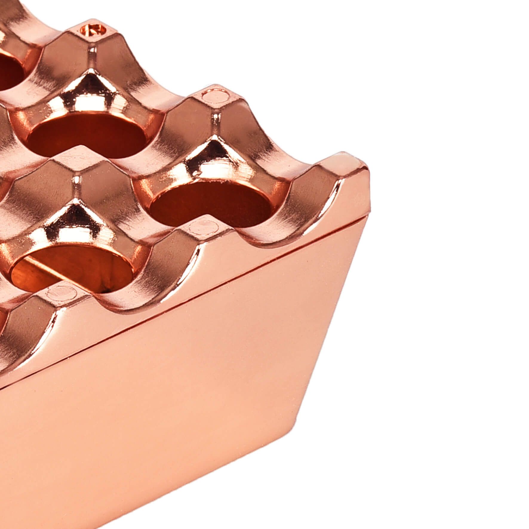 Kale (Castle) Cast Ashtray – Copper, seen from another angle