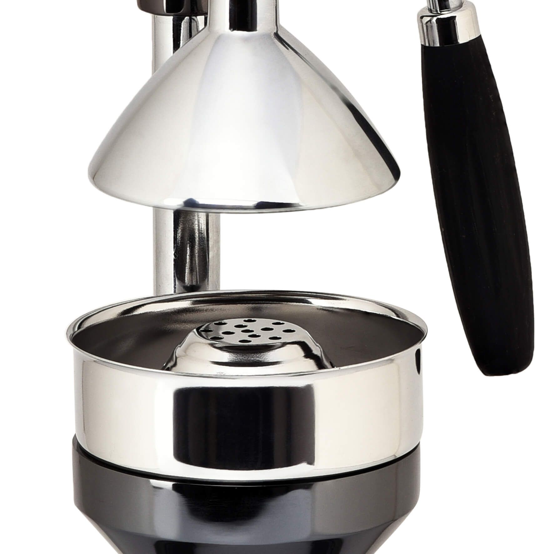 Ay (Moon) Commercial Citrus Juicer – Sapphire, close-up detail