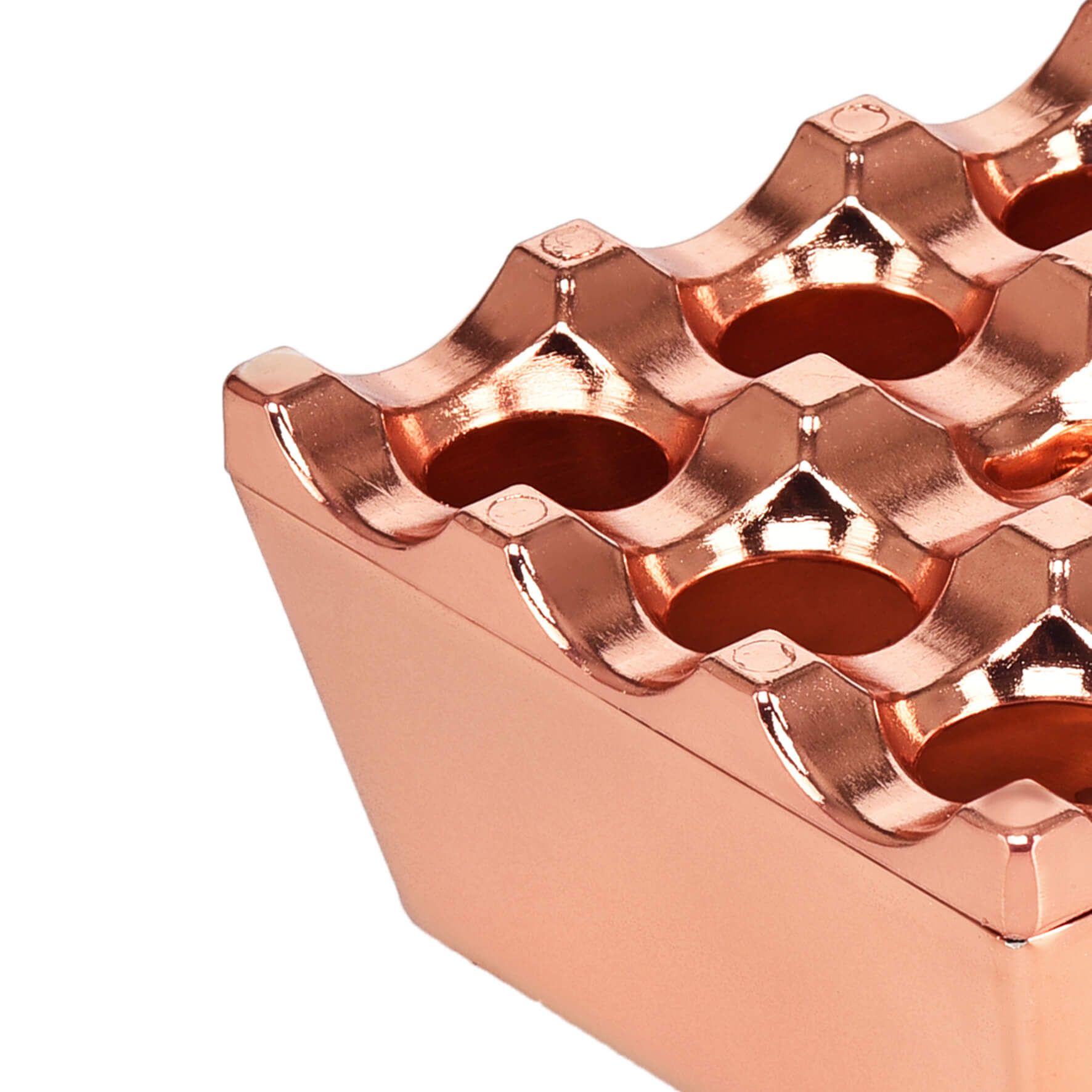 Kale (Castle) Cast Ashtray – Copper, close-up detail